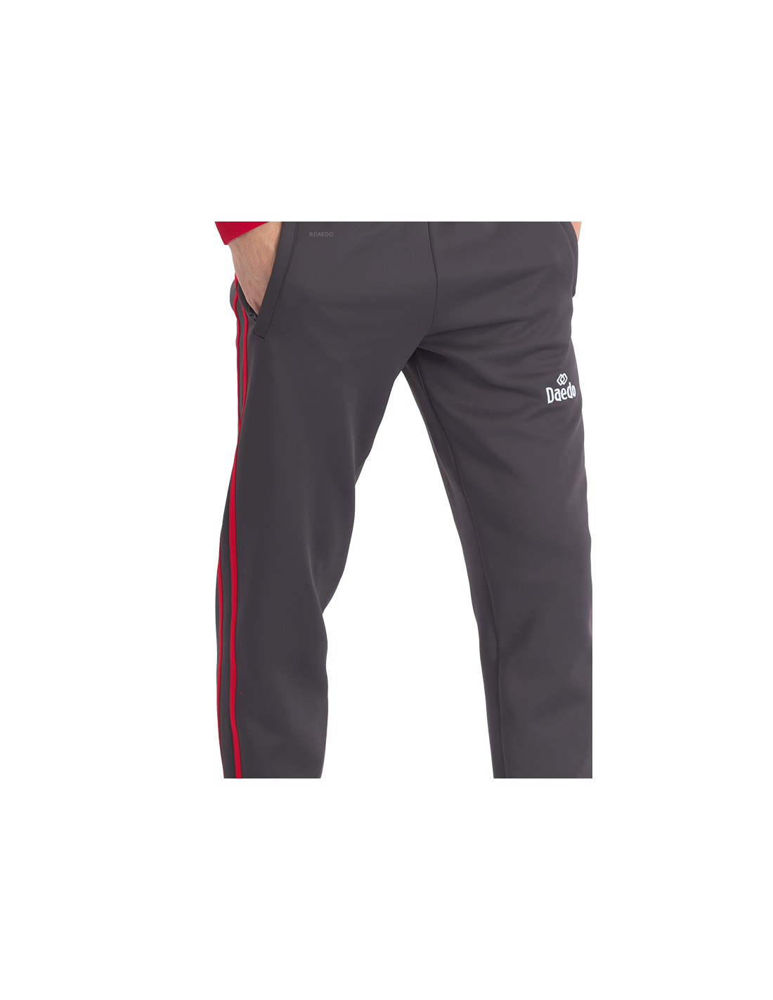 Slim Fit Tracksuit With White/Red/Grey Neck*++*Slim Fit Tracksuit With White/Red/Grey Neck